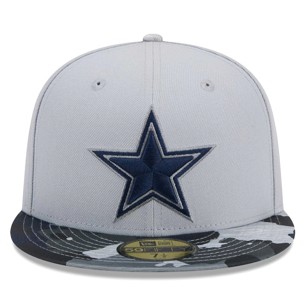 Gray Dallas Cowboys Fitted Hat N34962
