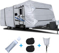 Rip-Stop RV Cover Fits 15'1" - 18' Long Motorhome, Waterproof Camper Cover with Gutter Covers W9326