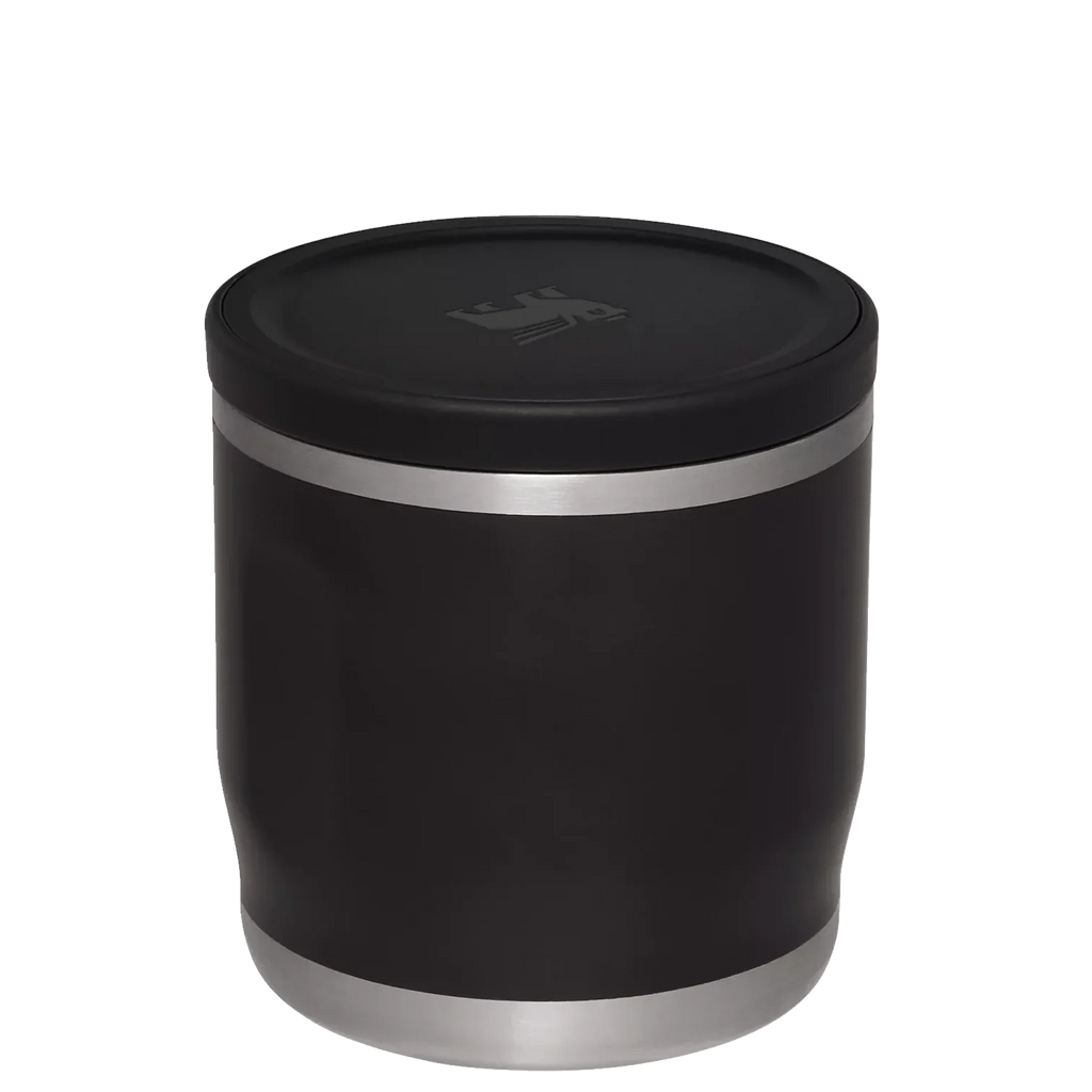 12oz Black Food Jar M295