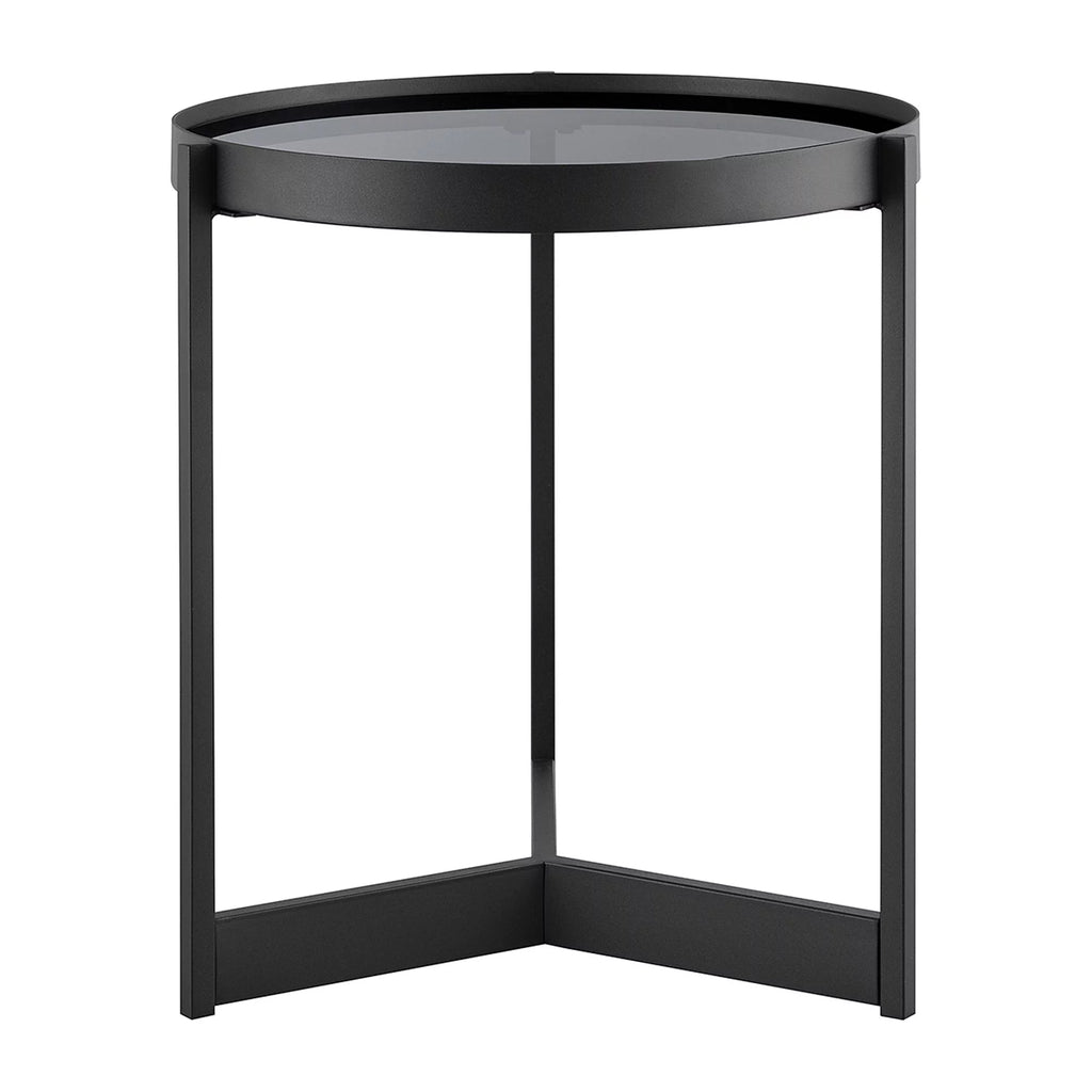 Metal and Glass Side Table A316860