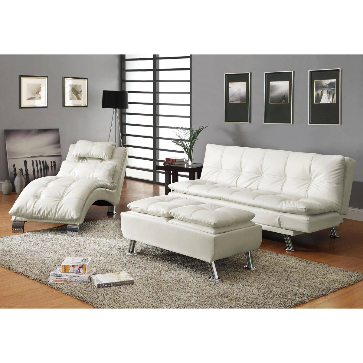 Casual Contemporary Chaise V84874