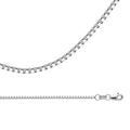 Solid 14k White Gold Chain Necklace, 1.2 mm - 16 inch W33797