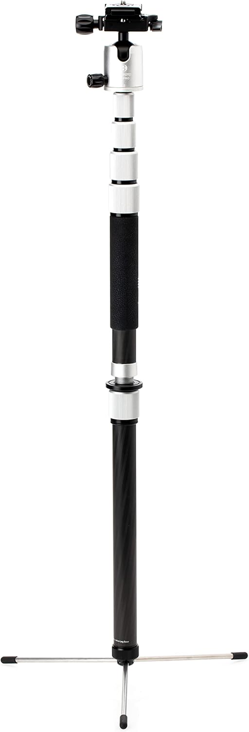 Silver 1 Series Carbon Fiber Travel Tripod with Ballhead and Monopod W900