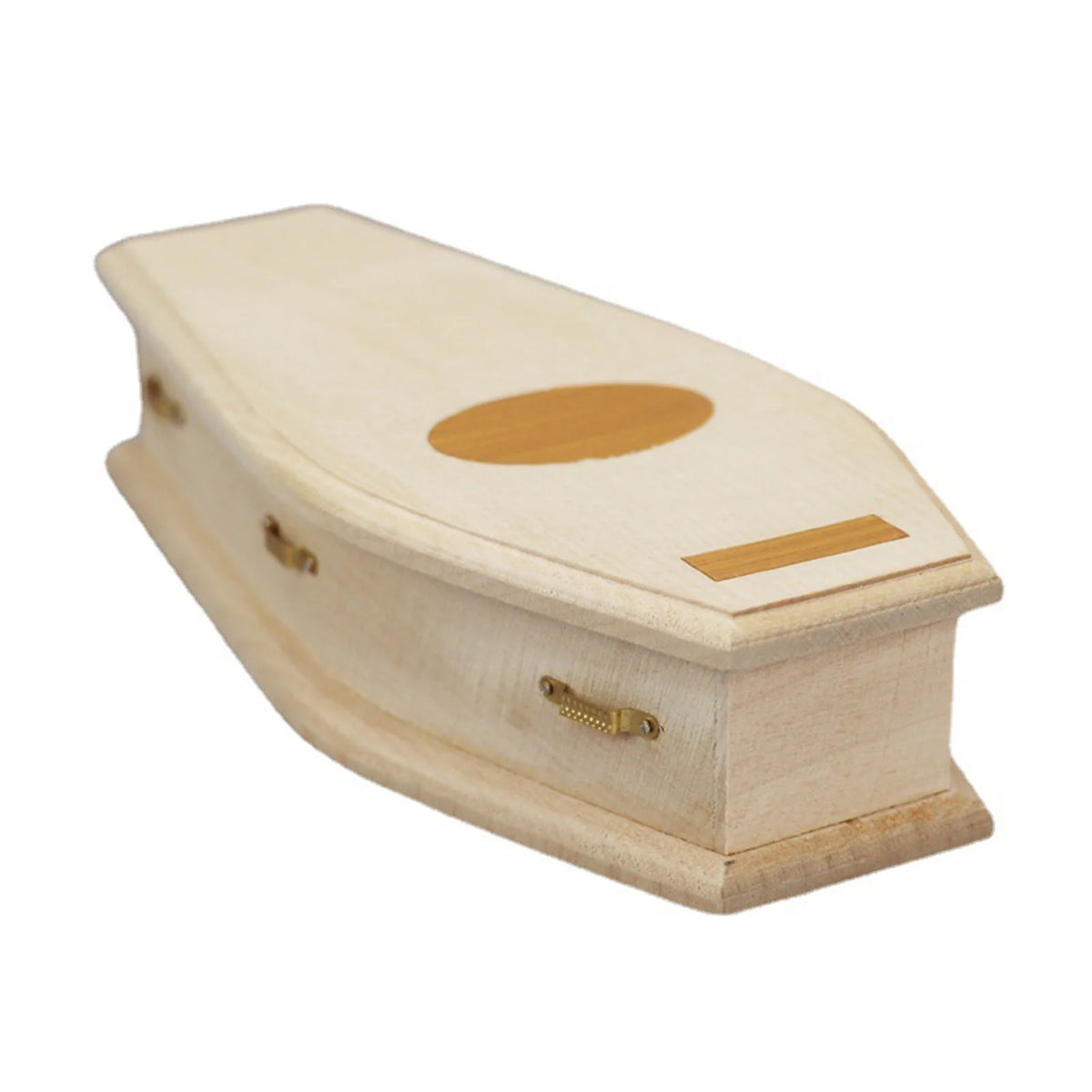 1/12 Scale Miniature Wooden Coffin DIY Decoration X8793