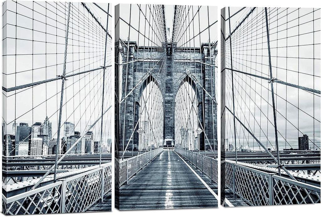 3 Piece Framed Eiffel Tower Canvas Art Multi Panel Split Prints W479