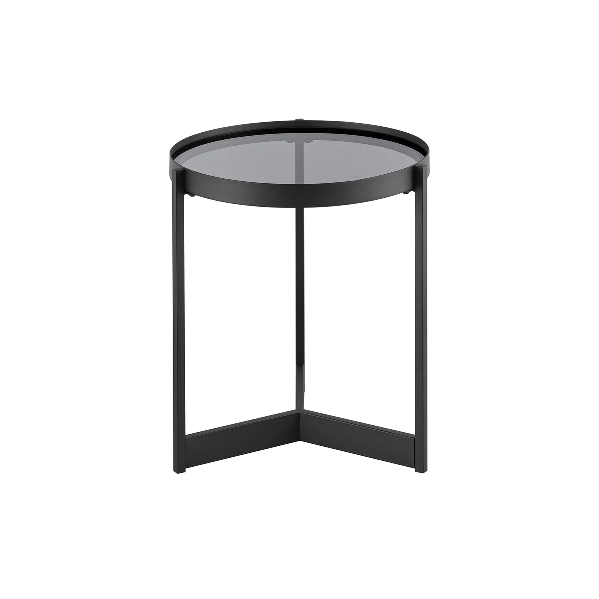 Metal and Glass Side Table A316860