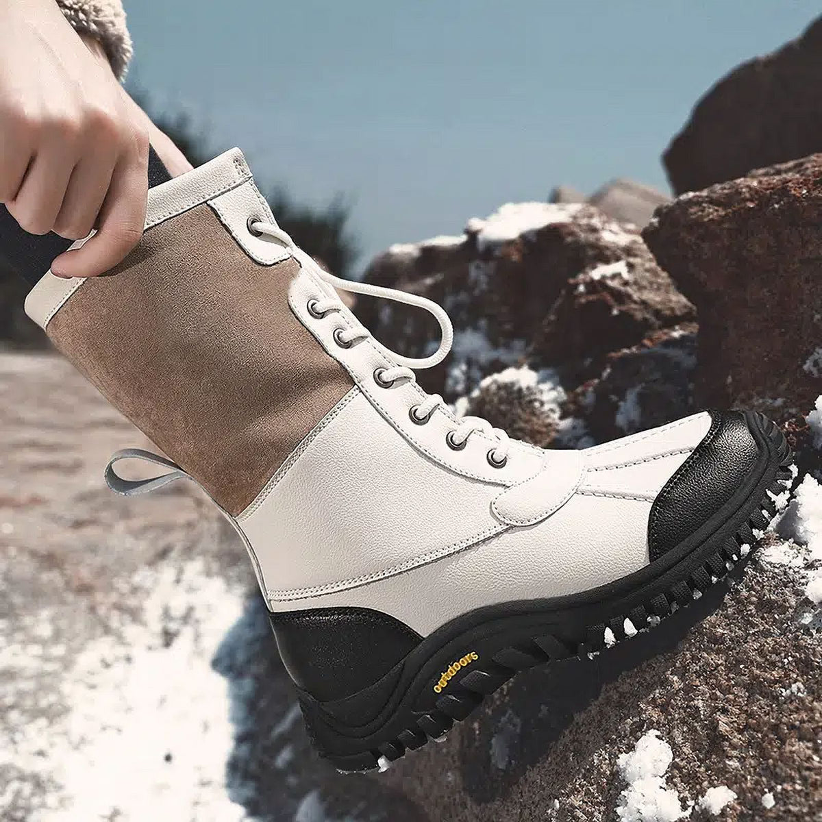 Women‘s Winter Foldable Tube Snow Boots Q5006