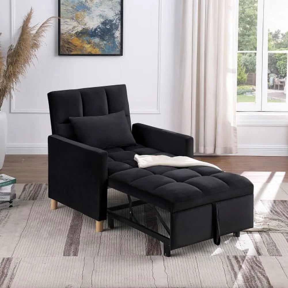 Convertible Sleeper Sofa Chair Bed with Pillow L982815