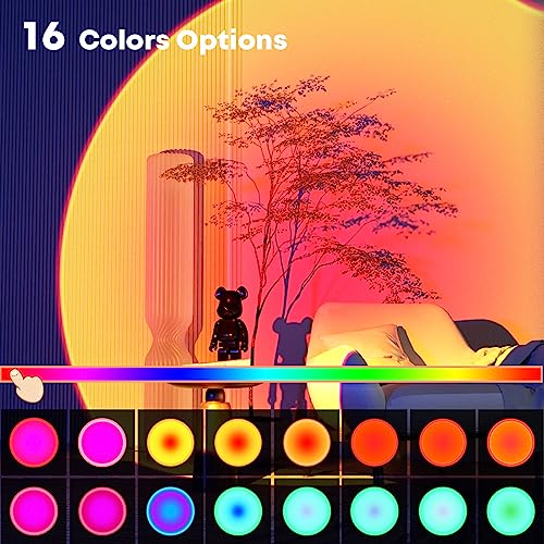 Multicolor LED Projection Sunset Lamp with Remote Z19968