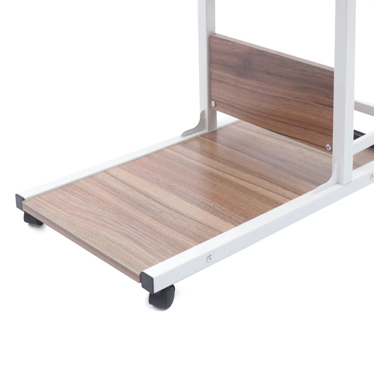 Adjustable C Shaped Mobile Side Table with Lockable Wheels H7888