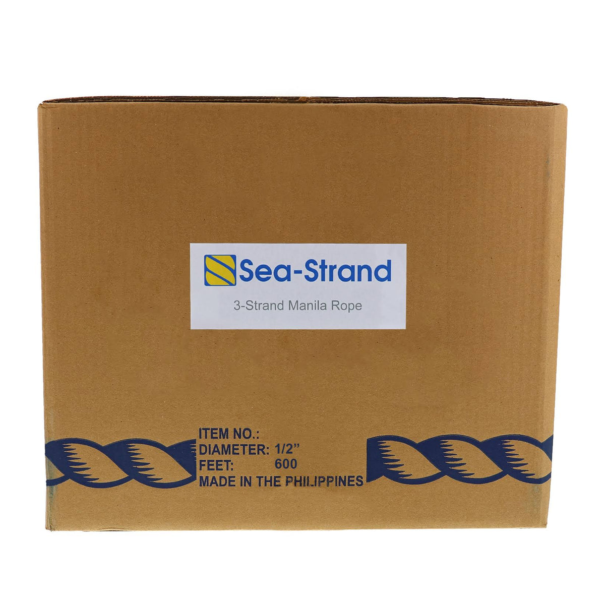 1/2 x 600& Coil, 3-Strand Manila Rope D6893